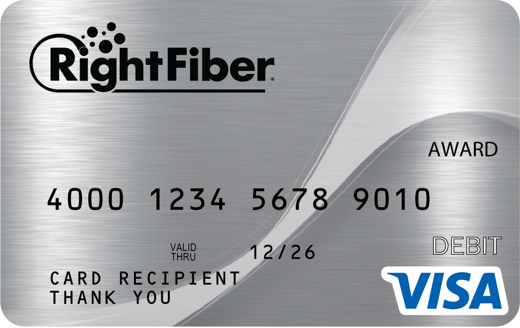 RightFiber Visa® Prepaid Card