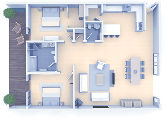 home floor plan with wifi symbols